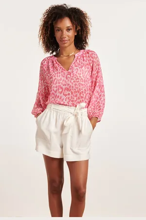 Smashed Lemon 24301 chiffon top met 3/4 pofmouwen animal print | baby