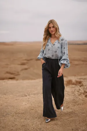 NUKUS Nks09032 70 debb pants navy
