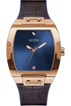 Guess Siliconen horloge met gouden kast