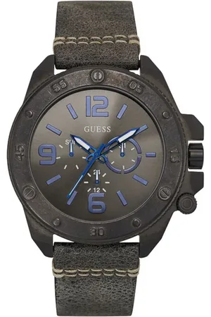 Guess Leren horloge voor elegante stijl