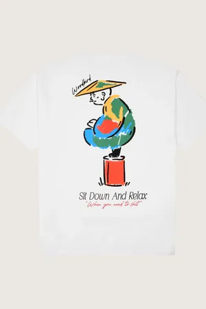 Woodbird Wbbaine pose tee 2516-412 off white