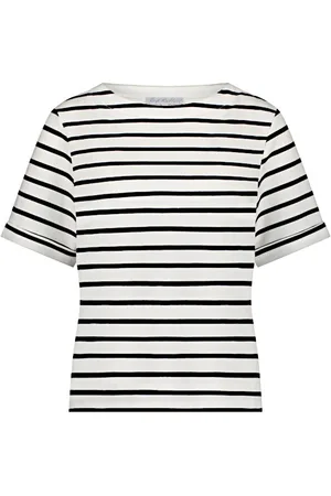Red Button Top srb4528 terry dark blue