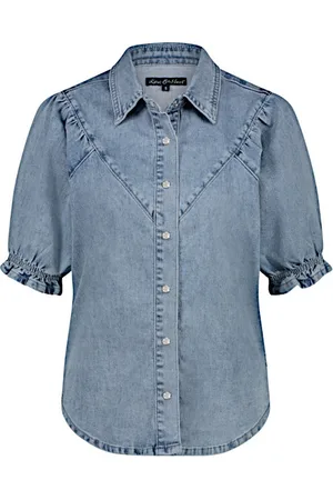 Red Button Blouse srb4549 victoria light stone