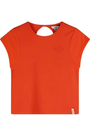 NoBell Zomer tanktop meisjes koraal jersey, rib kit