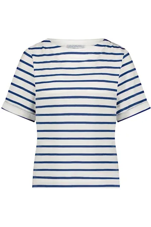 Red Button Top srb4528 terry jeans blue