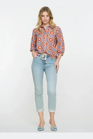 Geisha 51004-10 835 jeans turn-up stonebleach denim