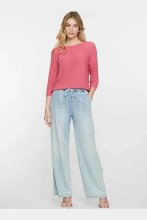 Geisha 51015-10 830 jeans elastic waist bleached denim