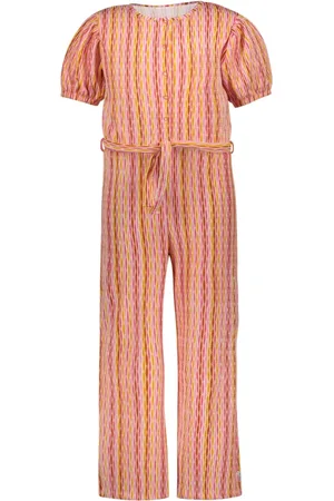 B.Nosy Zomer jumpsuit meisjes aop riem pallas