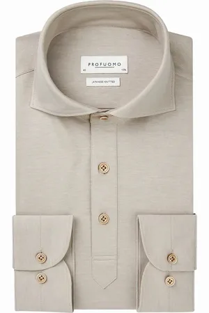Profuomo Polo met lange mouwen