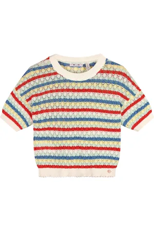 NoNo Zomer sweater meisjes wit crochet gebreid keya