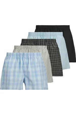 JACK & JONES Heren wijde boxershorts geweven katoen jacmilano 5-pack