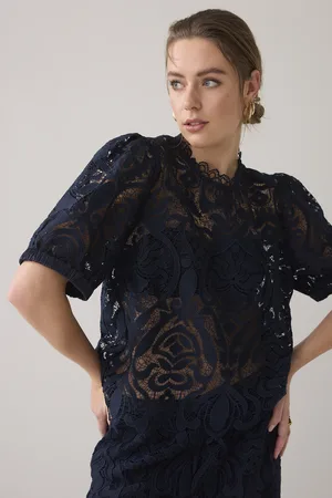 Summum Woman 2s3255-12182 short sleeve top lace