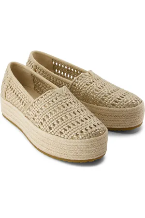TOMS 10021921 valencia basket weave champagne