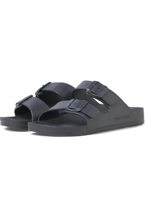 JACK & JONES Heren sandaal slipper jfwcroxton antraciet dubbele band