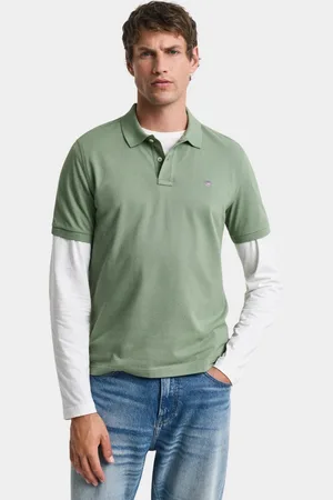 GANT Polo korte mouw reg shield ss pique polo 2210/362