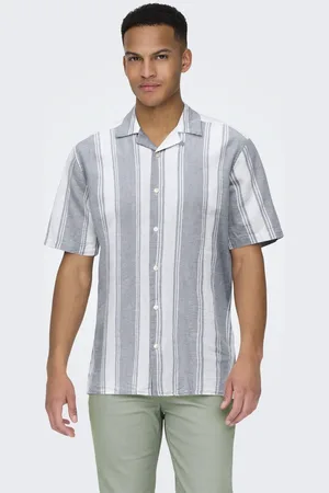 Only & Sons Onscaiden life stripe linen resort dessin
