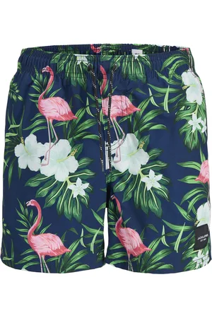 JACK & JONES Jongens zwemshort jpstmaui gebloemde flamingo print