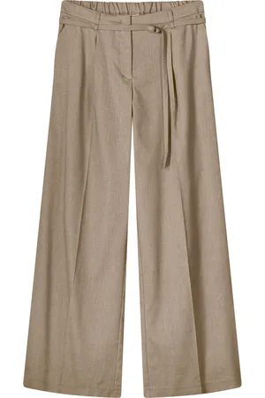 Summum Woman Trousers wide linen blend twill 4s2767-12157