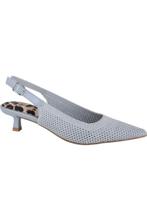 La Strada 2403346-4502 lt grey/silver knitted dames pumps