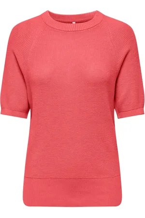 ONLY Onllecia life ss raglan o-neck cc k koraal