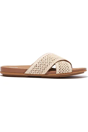 FitFlop Gracie woven cross slides
