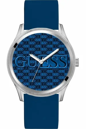 Guess Blauwe siliconen horloge voor dames en heren