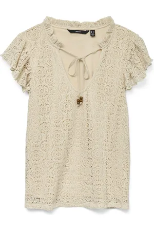 VERO MODA Vmmaya ss string top jrs vo beige