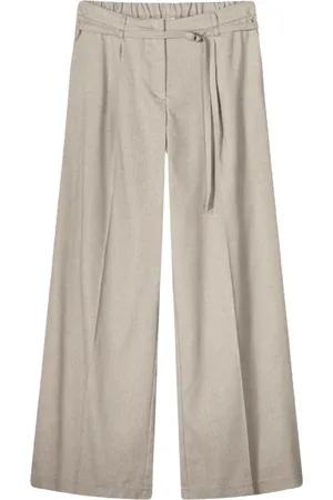 Summum Woman Trousers wide linen blend twill 4s2767-12157