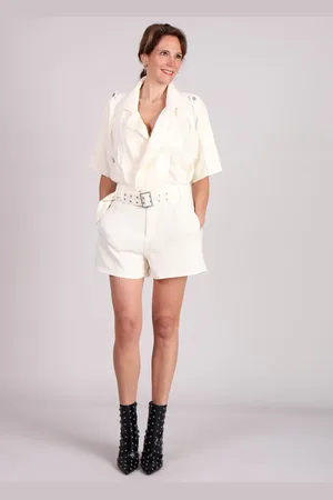 Homage to Denim Homage flowy playsuit details washed vanilla