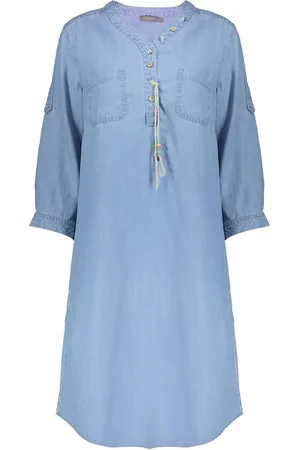 Geisha Dress blue denim