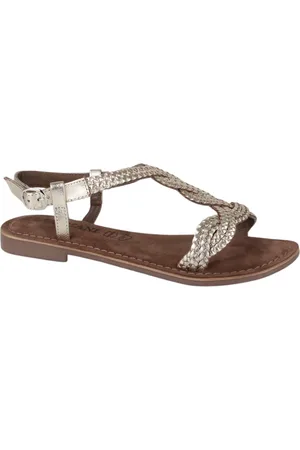 Lazamani 75029 gold dames sandalen sportief