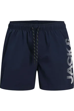 JACK & JONES Heren zwemshort jpstmaui jjswim splicelogo effen donker