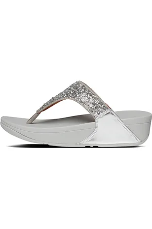 FitFlop Lulu shimmerfoil toe-thongs