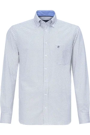 Campbell Classic casual overhemd met lange mouwen
