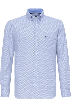 Campbell Classic casual overhemd met lange mouwen