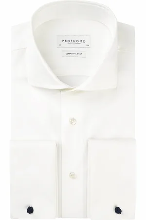 Profuomo Sky blue slim fit trouw overhemd