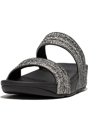 FitFlop Lulu shimmerweave slides