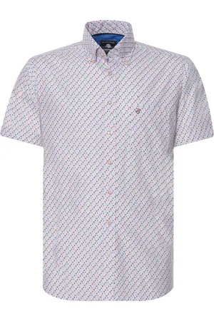 Campbell Classic casual overhemd met korte mouwen