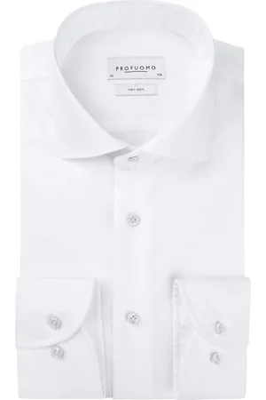 Profuomo Originale slim fit overhemd met lange mouwen
