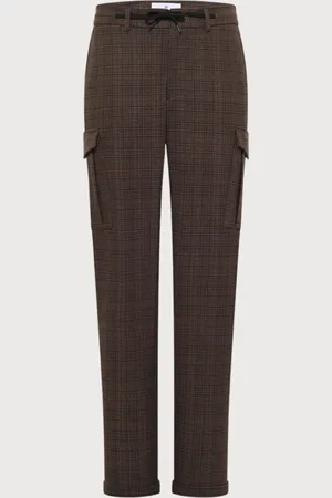 Blue Industry Chino, cargo broek geruit |