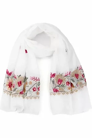 Sunset Shawl sh70047 white