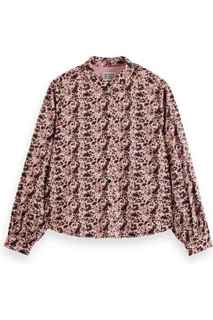 Scotch&Soda 177182 001 scotch&soda printed balloon sleeve shirt block floral