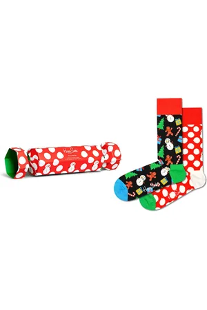 Happy Socks Candy cane & cocoa gift set gift box unisex