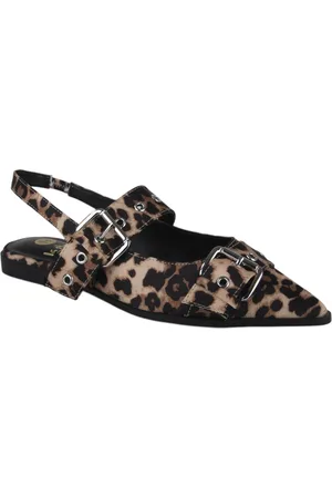 La Strada 2401899-4191 leopard dames instappers gekleed