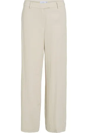 VILA Viflea rw tailored pants beige