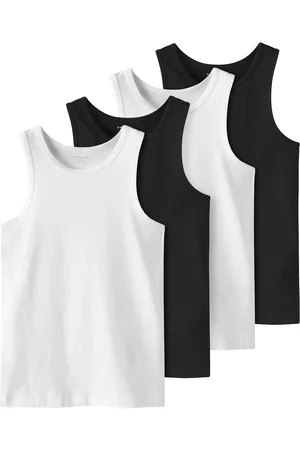 NAME IT Jongens hemd top nkftank 4-pack zwart/