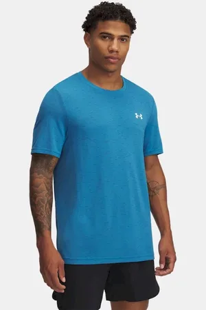 Under Armour Vanish seamless ss-blu training t-shirt korte mouw heren
