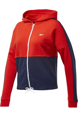 Reebok Dames linear logo full zip hoodie
