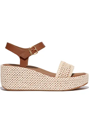 FitFlop Platfforms woven wedge ankle-strap sandals