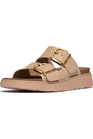 FitFlop Gen-ff buckle two-bar leather slides